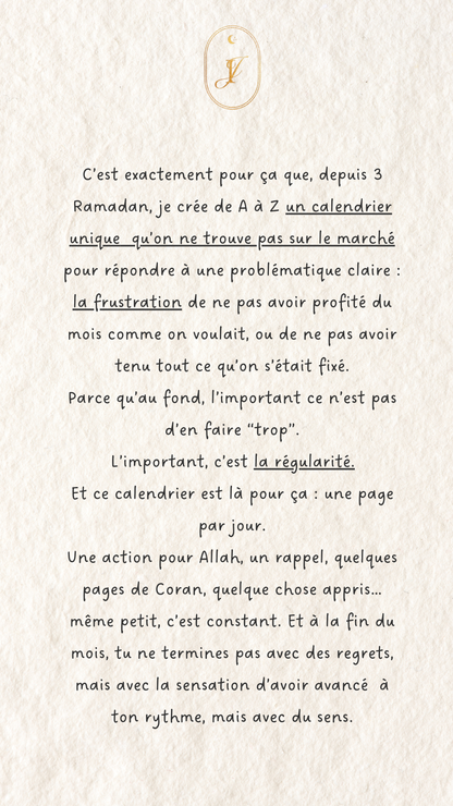 Nouveau Calendrier Ramadan 2026 - Edition Limitée